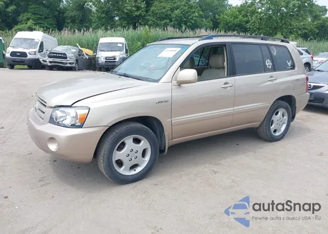 2004 Toyota Highlander Limited V6 z USA, uszkodzony, nr VIN JTEEP21A740001278
